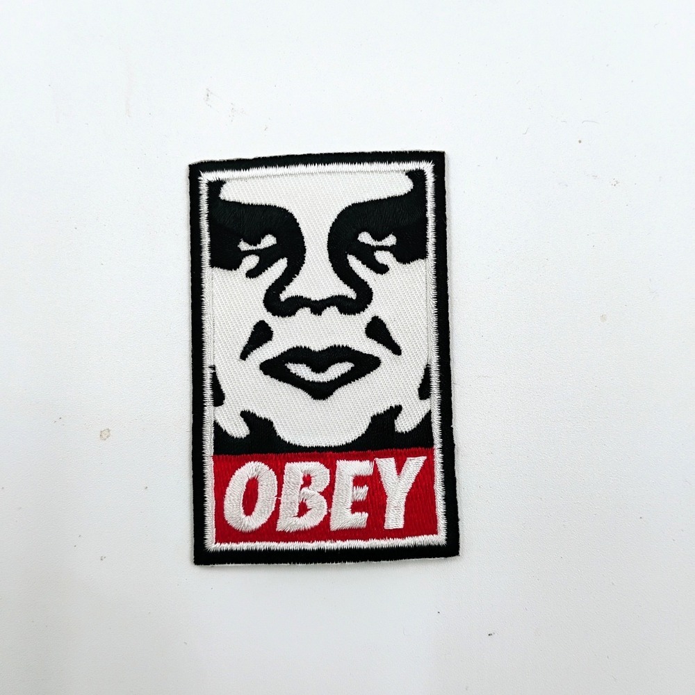 OBEY Shepard Fairey Andre The Giant Iron On Patch VTG 1990's Skateboarding